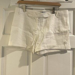 Elie Tahari Linen White Shorts